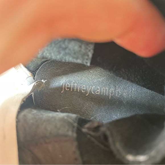 Jeffrey Campbell Enora Suede Leather Pointed Toe High Top Lace Up Sneaker Size 6 - Picture 11 of 12